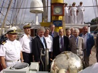 Deschiderea oficiala a festivalului de catre primarul Brestului de la bordul NS Mircea